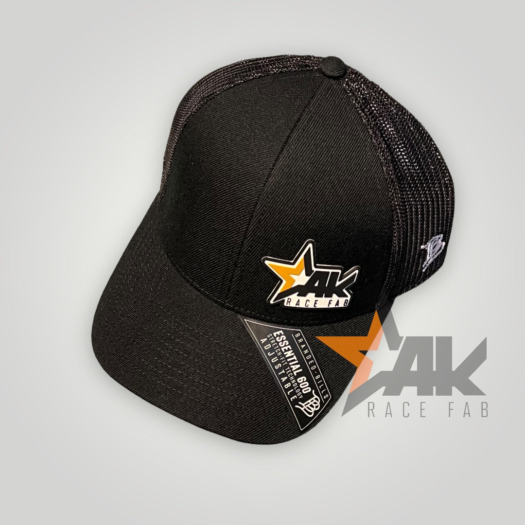 AKRF Snapback Curved Trucker Hat, Black, Camo, Charcoal