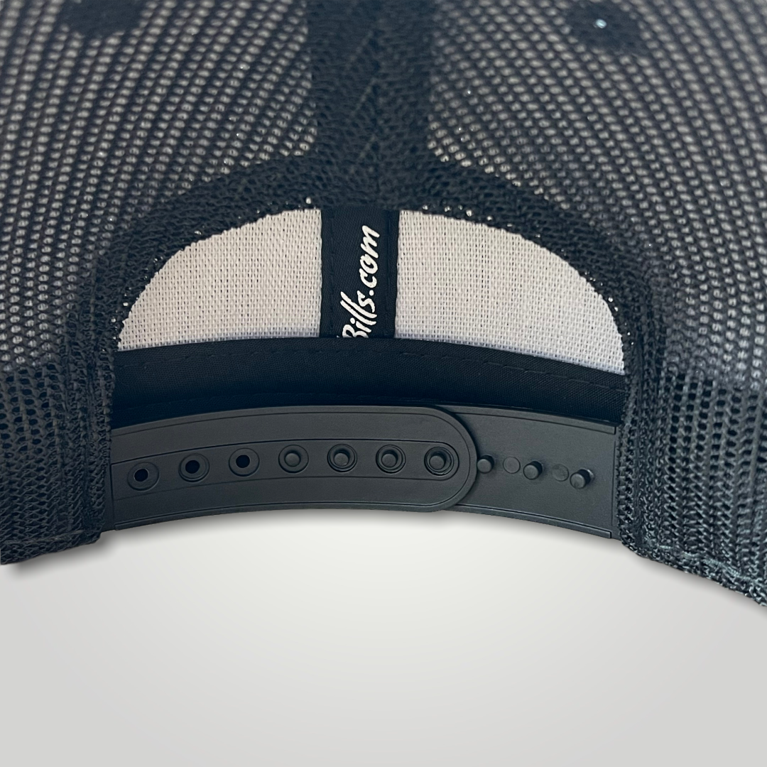 AKRF Snapback Curved Trucker Hat, Black, Camo, Charcoal