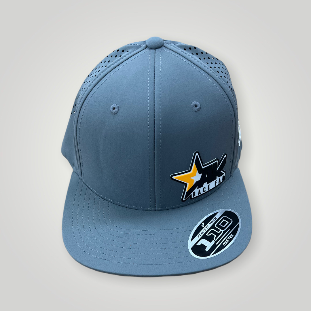 AKRF Flex Fit Performance Flat Brim Hat, Black, Camo, Grey