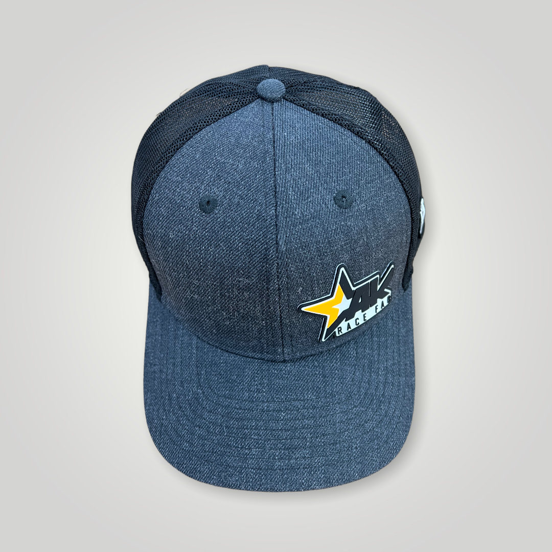 AKRF Snapback Curved Trucker Hat, Black, Camo, Charcoal