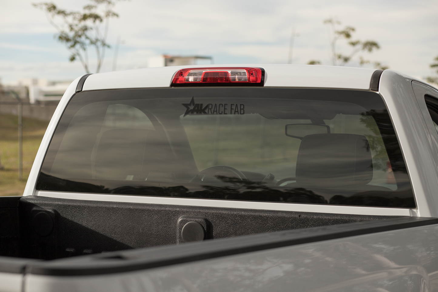 AKRaceFab 9" Die Cut Decals, Black or White