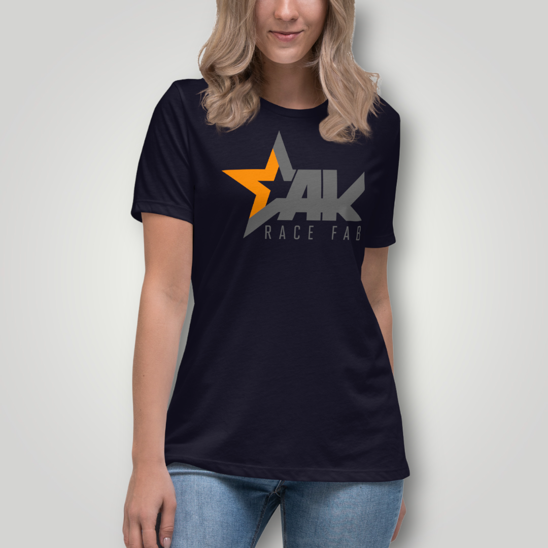 Women's Relaxed Fit Crew Neck AKRF Logo T-Shirt