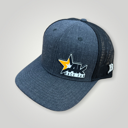 AKRF Snapback Curved Trucker Hat, Black, Camo, Charcoal