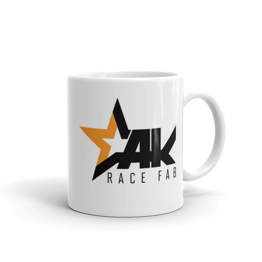 AKRaceFab White Ceramic Coffee Mug