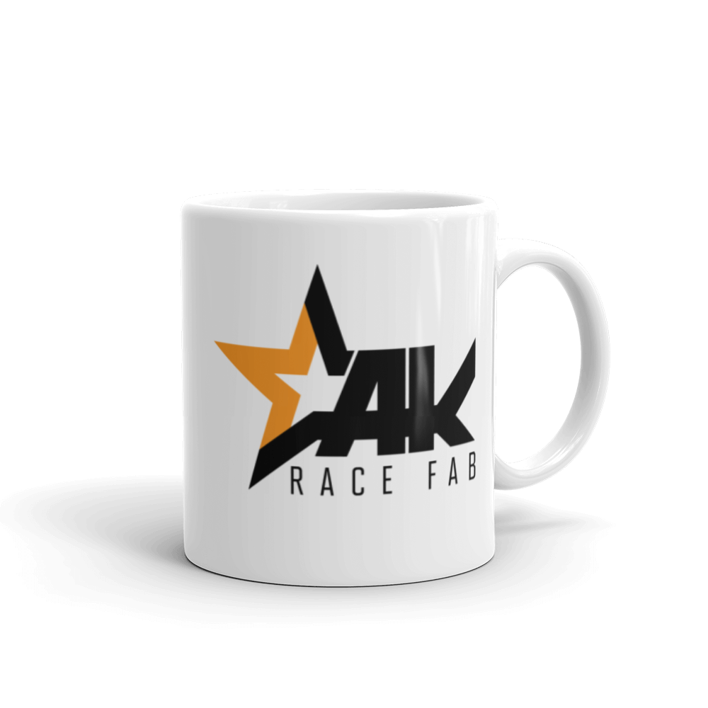 AKRaceFab White Ceramic Coffee Mug